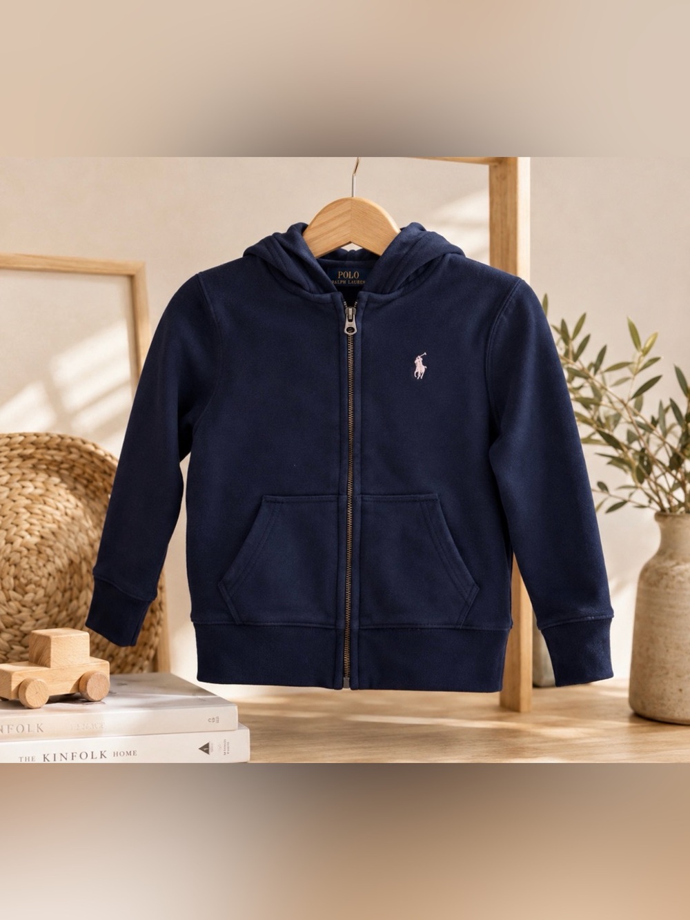 Polo ralph Lauren size 7 s/p navy hoodie